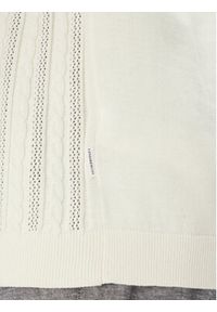 Lindbergh Sweter 30-804115 Écru Slim Fit. Materiał: bawełna #5