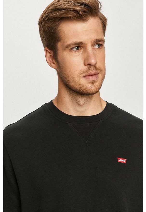Levi's® - Levi's - Bluza. Okazja: na spotkanie biznesowe, na co dzień. Kolor: czarny. Wzór: aplikacja. Styl: casual, biznesowy