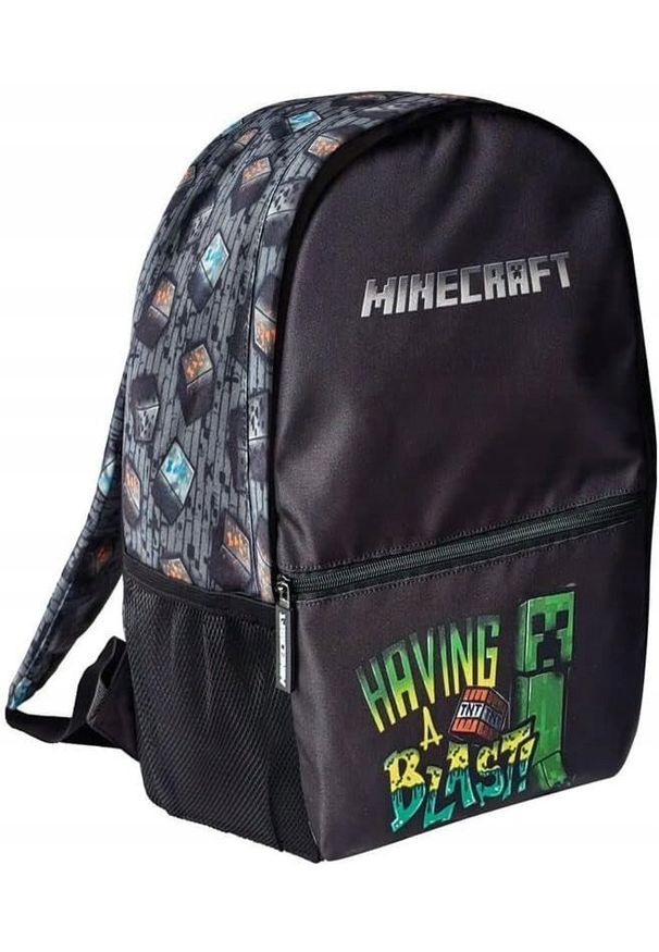 Kids Euroswan - PLECAK SZKOLNY MINECRAFT PLECAK MŁODZIEŻOWY. Styl: młodzieżowy