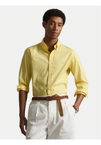 Polo Ralph Lauren Koszula 710B20512005 Żółty Custom Fit. Typ kołnierza: polo. Kolor: żółty. Materiał: bawełna #1