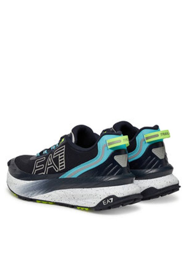 EA7 Emporio Armani Sneakersy X8X177 XK381 U479 Granatowy. Kolor: niebieski. Materiał: materiał