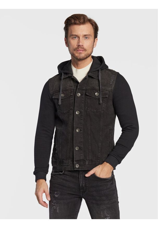 Redefined Rebel Kurtka jeansowa Funda 185026 Czarny Regular Fit. Kolor: czarny. Materiał: bawełna, jeans