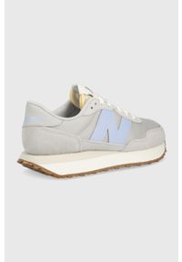 New Balance sneakersy WS237GB kolor szary. Nosek buta: okrągły. Zapięcie: sznurówki. Kolor: szary. Materiał: guma. Obcas: na platformie #5