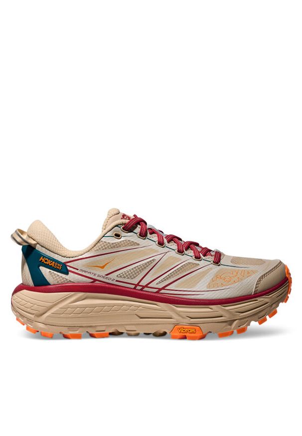 HOKA - Hoka Sneakersy Mafate Speed 2 1126851 Beżowy. Kolor: beżowy. Materiał: materiał