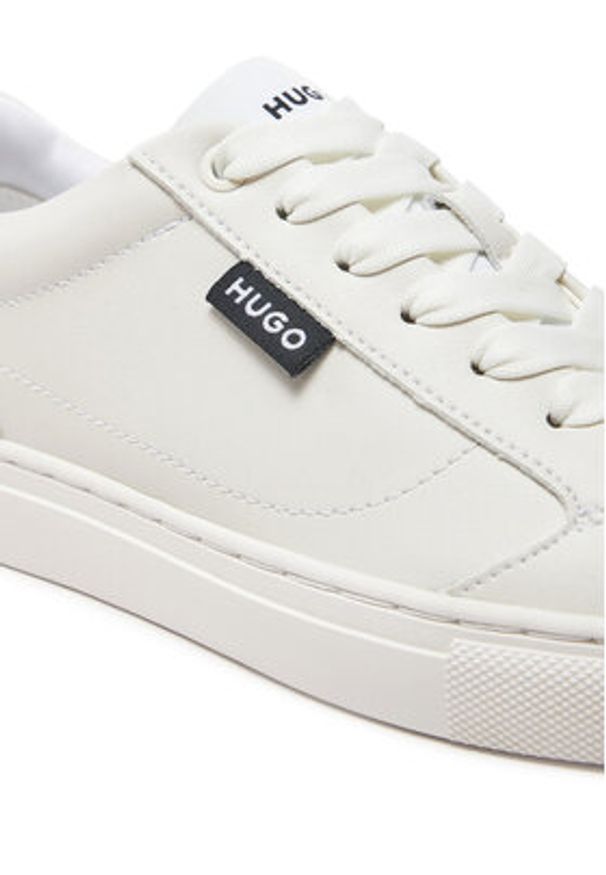 Hugo - HUGO Sneakersy Morrie 50536634 10263296 01 Biały. Kolor: biały. Materiał: skóra