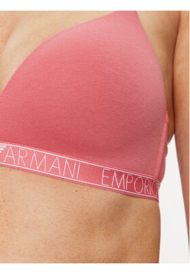Emporio Armani Underwear Biustonosz bezfiszbinowy 164410 4R223 05373 Różowy. Kolor: różowy. Materiał: bawełna