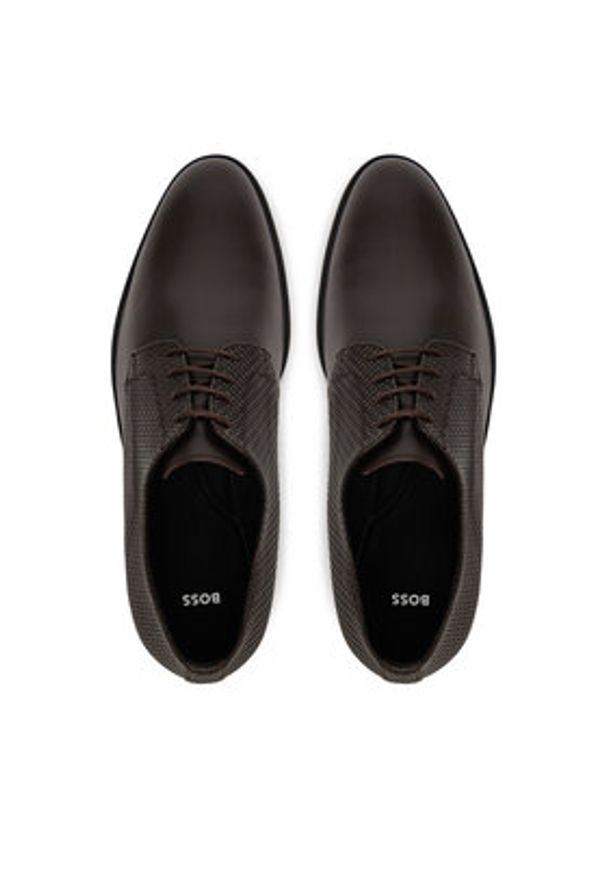 BOSS Półbuty 50541716 Brązowy. Kolor: brązowy. Materiał: skóra