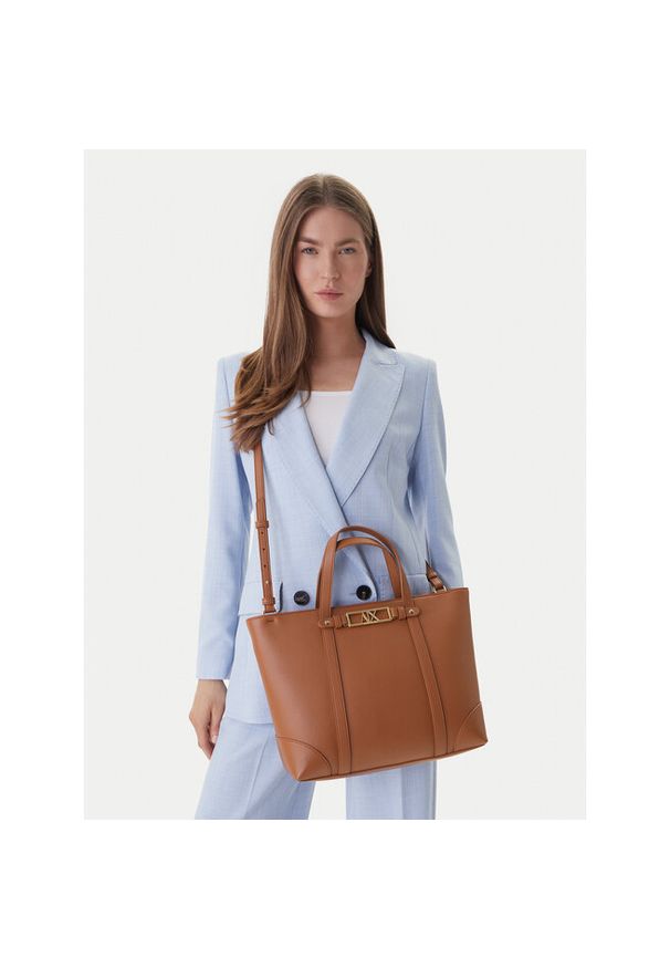 Torebka Armani Exchange. Kolor: brązowy