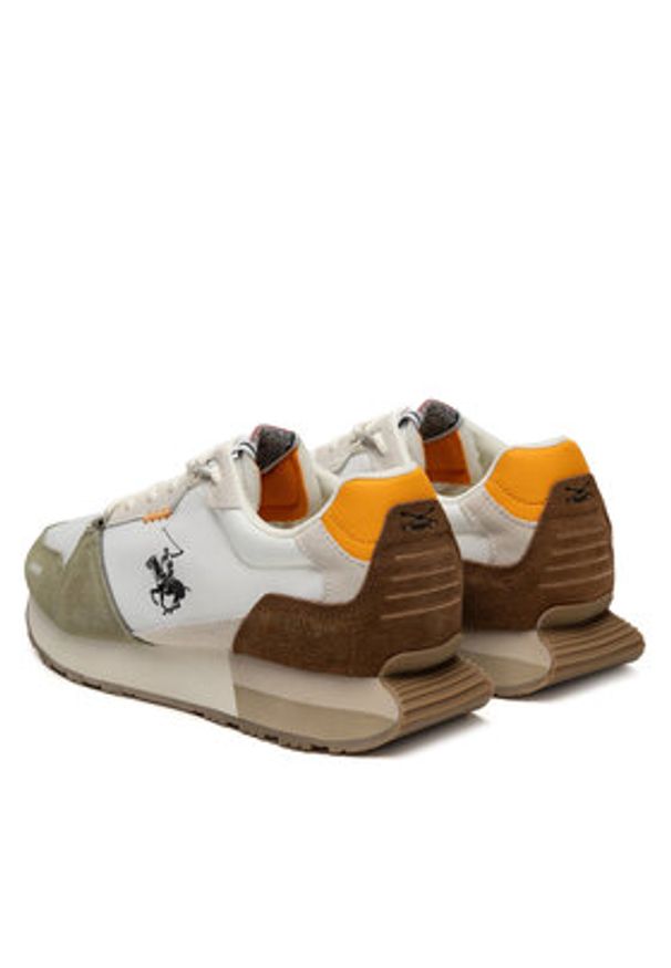 Beverly Hills Polo Club Sneakersy CRUZ MIX Biały. Kolor: biały. Materiał: skóra, zamsz