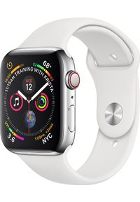 APPLE - Smartwatch Apple Watch 4 GPS + Cellular 40mm Stainless Steel Biały (MTVJ2WB/A). Rodzaj zegarka: smartwatch. Kolor: biały #1
