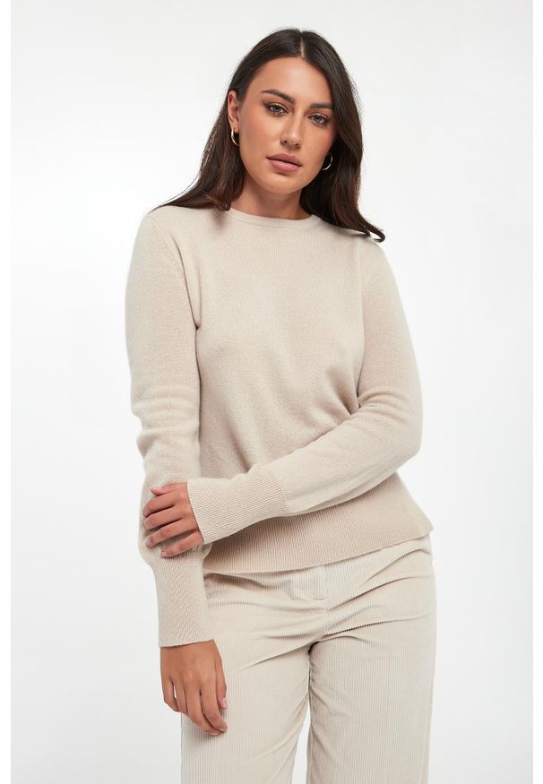 Marella - Sweter damski kaszmirowy Bozza MARELLA MONOCHROME. Materiał: kaszmir