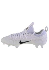 Buty piłkarskie męskie Nike Huarache 9 Elite Low Lax Fg. Zapięcie: sznurówki. Kolor: biały. Materiał: syntetyk, materiał. Szerokość cholewki: normalna. Model: Nike Huarache. Sport: piłka nożna