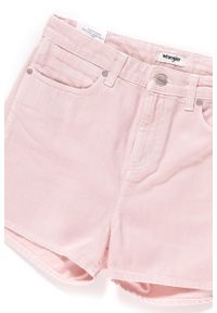 Wrangler - DAMSKIE SPODENKI WRANGLER RETRO BOY SHORT PRETTY PINK W244DM14C 112127930. Stan: podwyższony. Styl: retro #3