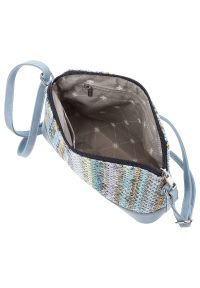 Niebieska Torebka Rieker Stylowa Listonoszka Damska. Kolor: niebieski. Materiał: skórzane. Styl: elegancki. Rodzaj torebki: na ramię #4