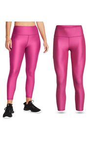 Under Armour - Legginsy treningowe damskie UNDER ARMOUR HeatGear szybkoschnące termoaktywne. Kolor: różowy