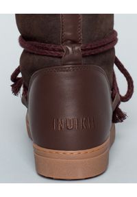 Inuikii - INUIKII - Brązowe śniegowce z zamszu. Okazja: na co dzień. Kolor: brązowy. Materiał: zamsz. Sezon: zima. Styl: casual, elegancki #4