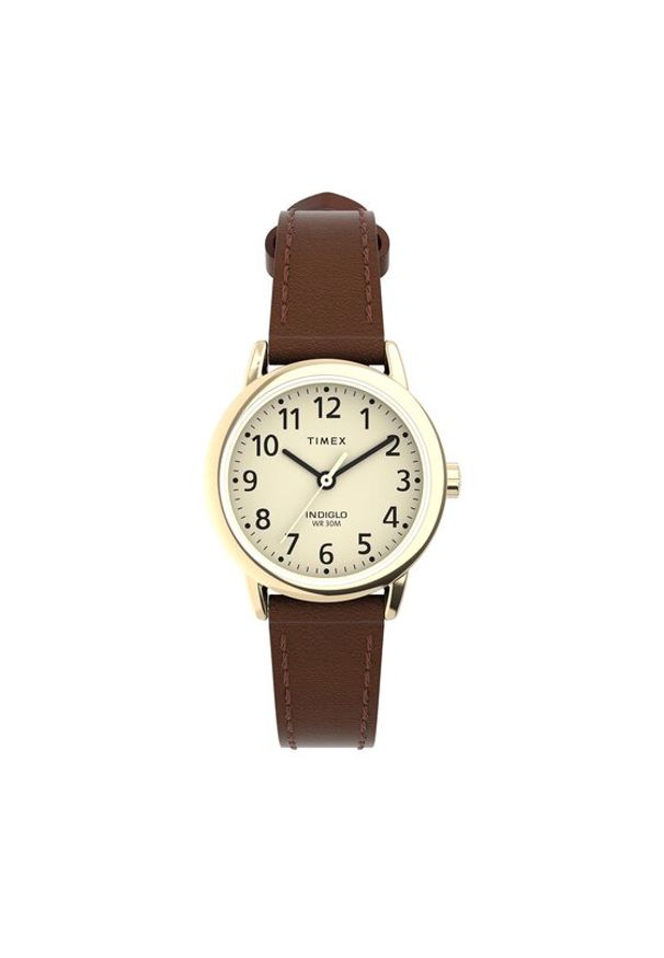 Timex Zegarek Easy Reader TW2V75400 Brązowy. Kolor: brązowy