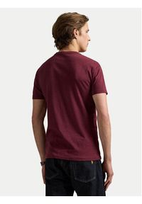 Polo Ralph Lauren T-Shirt 710671438283 Bordowy Custom Slim Fit. Typ kołnierza: polo. Kolor: czerwony. Materiał: bawełna #4