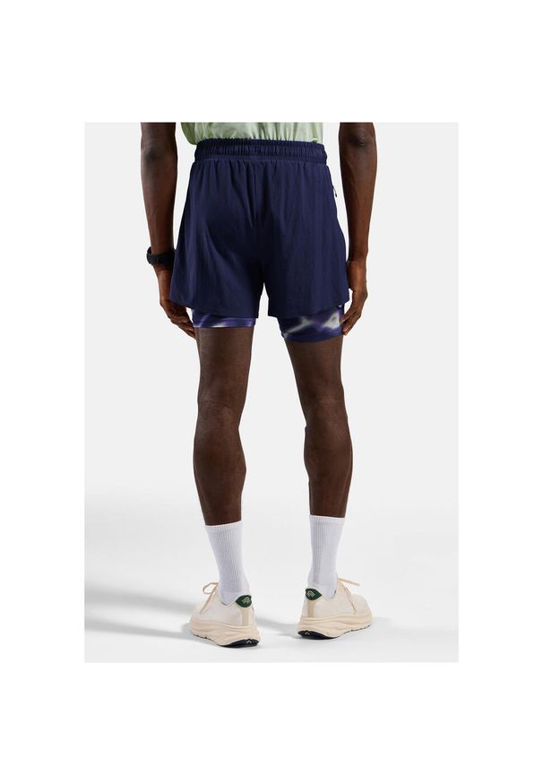 Spodenki męskie Odlo ZEROWEIGHT 5 INCH 2-in-1 short. Kolor: niebieski. Długość: krótkie. Sezon: lato