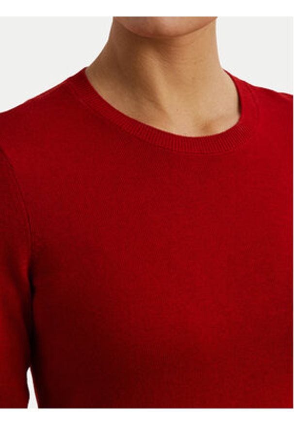 Lauren Ralph Lauren - LAUREN RALPH LAUREN Sweter 200919114016 Czerwony Slim Fit. Kolor: czerwony. Materiał: bawełna