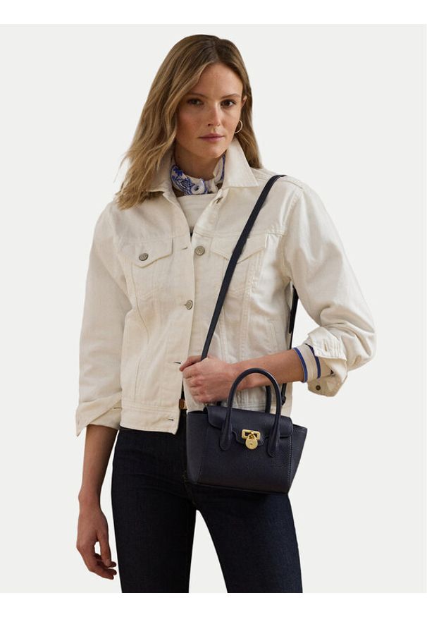 Lauren Ralph Lauren - LAUREN RALPH LAUREN Torebka 431969349003 Granatowy. Kolor: niebieski. Materiał: skórzane