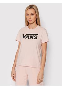 Vans T-Shirt Flying Crew VN0A3UP4 Różowy Regular Fit. Kolor: różowy. Materiał: bawełna #1