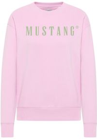 Mustang - DAMSKA BLUZA MUSTANG LOGO Aberdeen Pink Lavender 1014960 8070 #8