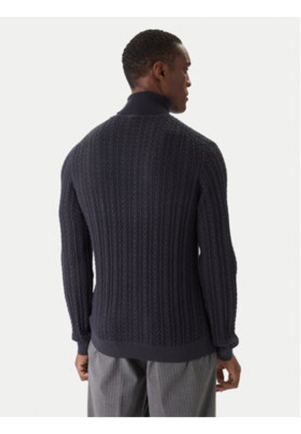 JOOP! Golf Danilor 30047372 Granatowy Modern Fit. Typ kołnierza: golf. Kolor: niebieski. Materiał: syntetyk