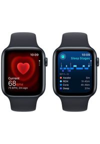 APPLE - Apple Watch SE (GPS) 44mm Midnight Blue Aluminum Case with Midnight Blue Sport Band, S/M (MRE73). Styl: sportowy