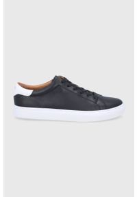 Polo Ralph Lauren Buty skórzane kolor czarny. Nosek buta: okrągły. Zapięcie: sznurówki. Kolor: czarny. Materiał: skóra