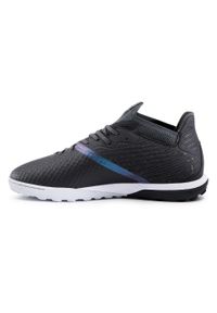 KIPSTA - Buty do piłki nożnej Kipsta Viralto III 3D Airmesh Turf TF. Kolor: czarny, szary, wielokolorowy, fioletowy. Materiał: kauczuk, dzianina, mesh, zamsz. Szerokość cholewki: normalna. Sport: piłka nożna
