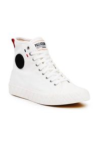 Buty do chodzenia unisex Palladium Palla Ace Cvs Mid. Zapięcie: sznurówki. Kolor: biały. Materiał: guma, materiał, syntetyk. Szerokość cholewki: normalna. Sport: turystyka piesza