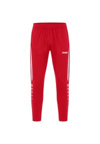 Spodnie dresowe damskie z poliestru Jako Power. Kolor: czerwony, wielokolorowy, biały. Materiał: poliester, dresówka. Sport: fitness, piłka nożna #1