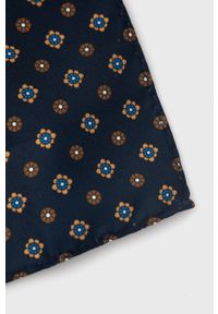 Jack & Jones - Krawat i poszetka. Kolor: niebieski. Materiał: poliester, materiał #2