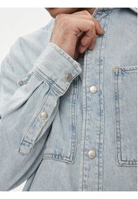 Calvin Klein Jeans Koszula jeansowa Linear J30J324894 Niebieski Regular Fit. Kolor: niebieski. Materiał: bawełna