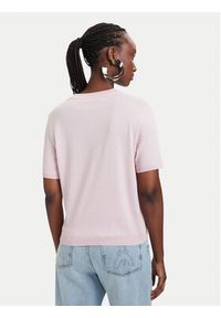 Patrizia Pepe T-Shirt 2M4542/J419-M564 Różowy jasny Regular Fit. Kolor: różowy. Materiał: lyocell #5