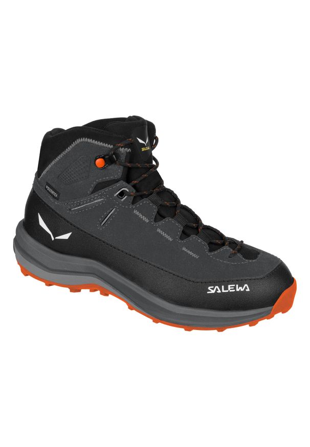 Buty Turystyczne Dziecięce Salewa Mtn Trainer 2 Mid Ptx K. Kolor: czarny. Materiał: zamsz, materiał, syntetyk