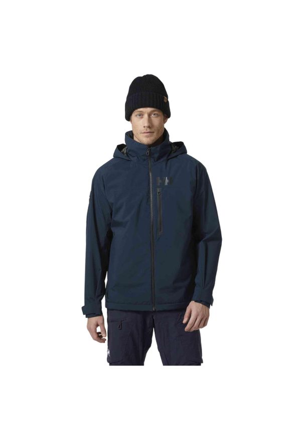 Kurtka żeglarska męska Helly Hansen Hp Racing Lifaloft Hooded. Kolor: niebieski. Sport: żeglarstwo
