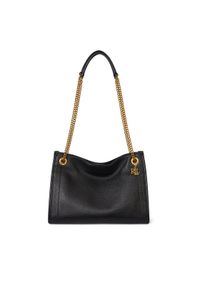 Lauren Ralph Lauren - LAUREN RALPH LAUREN Torebka Brdly Md 431980173002 Czarny. Kolor: czarny. Materiał: skórzane #1