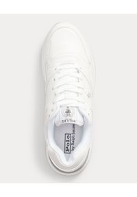 Ralph Lauren - RALPH LAUREN - Białe sneakersy Trackster 100. Kolor: biały. Materiał: guma. Wzór: haft #8