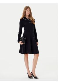 Pinko - PINKO Sukienka dzianinowa Nisida 105422 A2PT Czarny Regular Fit. Kolor: czarny. Materiał: syntetyk #4