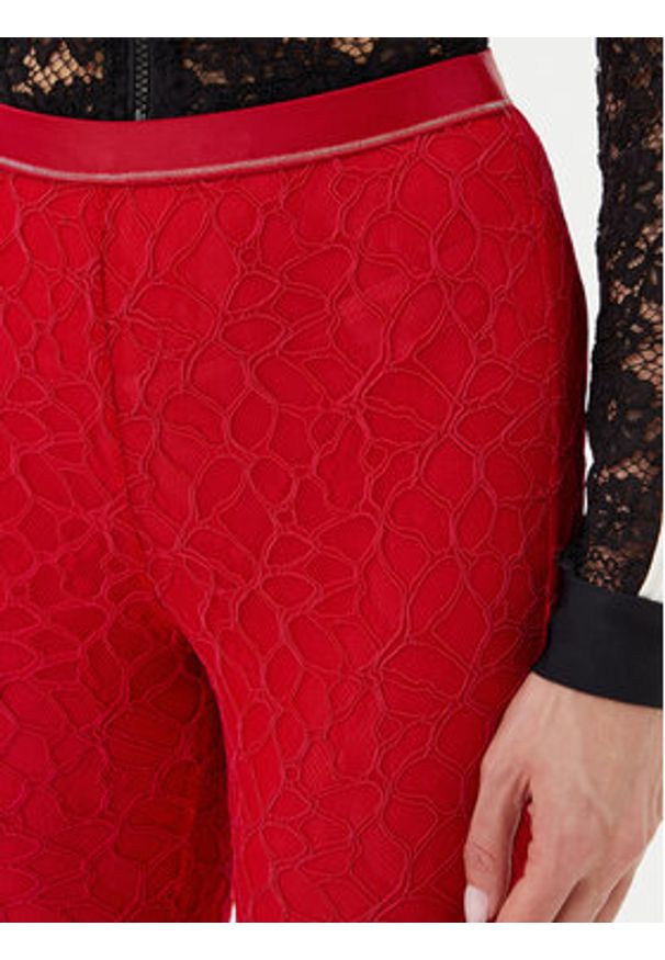 Pinko - PINKO Spodnie materiałowe 105226 A2M5 Czerwony Slim Fit. Kolor: czerwony. Materiał: syntetyk