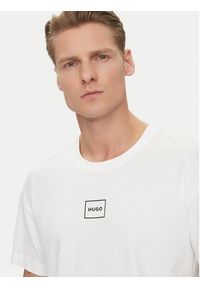 Hugo - HUGO T-Shirt Laze 50525236 Biały Regular Fit. Kolor: biały #3