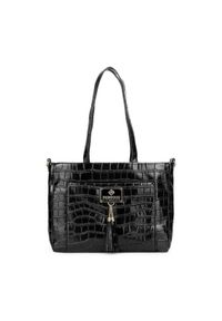 Monnari Torebka BAG4120 Czarny. Kolor: czarny. Materiał: skórzane
