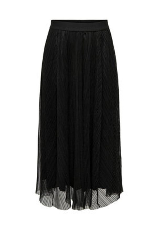 only - ONLY Spódnica midi 15214303 Czarny Regular Fit. Kolor: czarny. Materiał: syntetyk