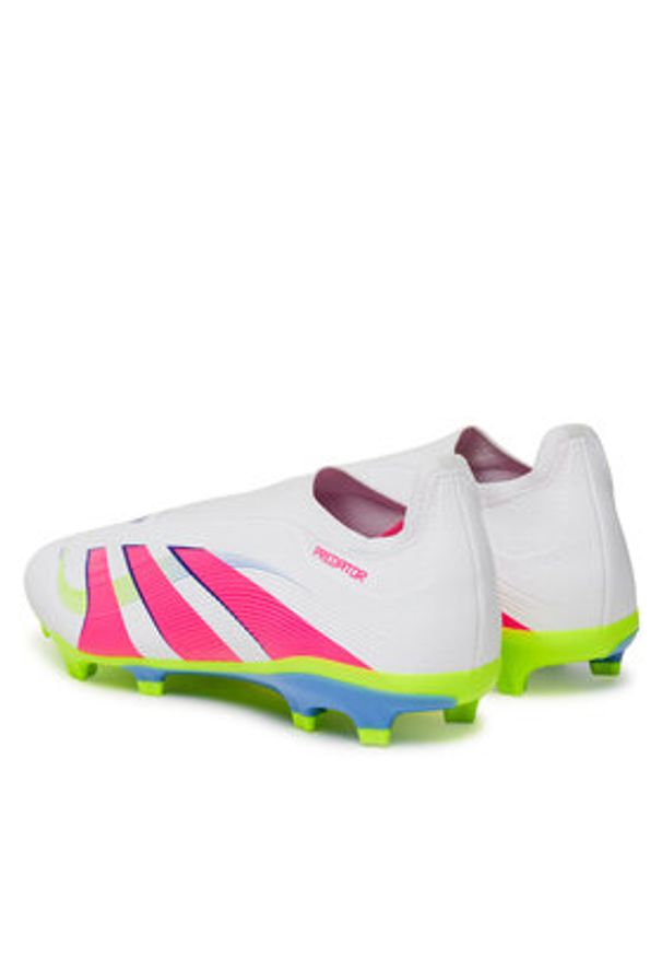 Adidas - adidas Buty do piłki nożnej Predator League Laceless Firm/Multi-Ground ID3861 Biały. Kolor: biały. Materiał: skóra