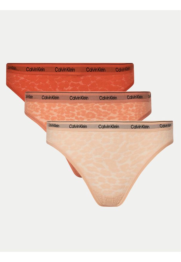 Calvin Klein Underwear Komplet 3 par fig klasycznych 000QD5069E Kolorowy. Materiał: syntetyk. Wzór: kolorowy