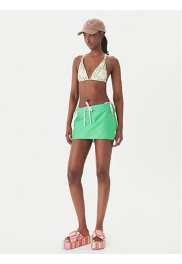 Roxy Spódnica mini Juicy ERJBS03351 Zielony Regular Fit. Kolor: zielony. Materiał: syntetyk