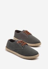 Born2be - Czarne Trampki w Klasycznym Stylu Liliore. Okazja: na co dzień, na spotkanie biznesowe, do pracy, na spacer. Kolor: czarny. Materiał: jeans. Styl: klasyczny #3
