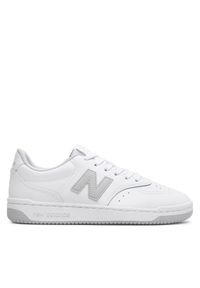 New Balance Sneakersy BB80GRY Biały. Kolor: biały. Materiał: skóra